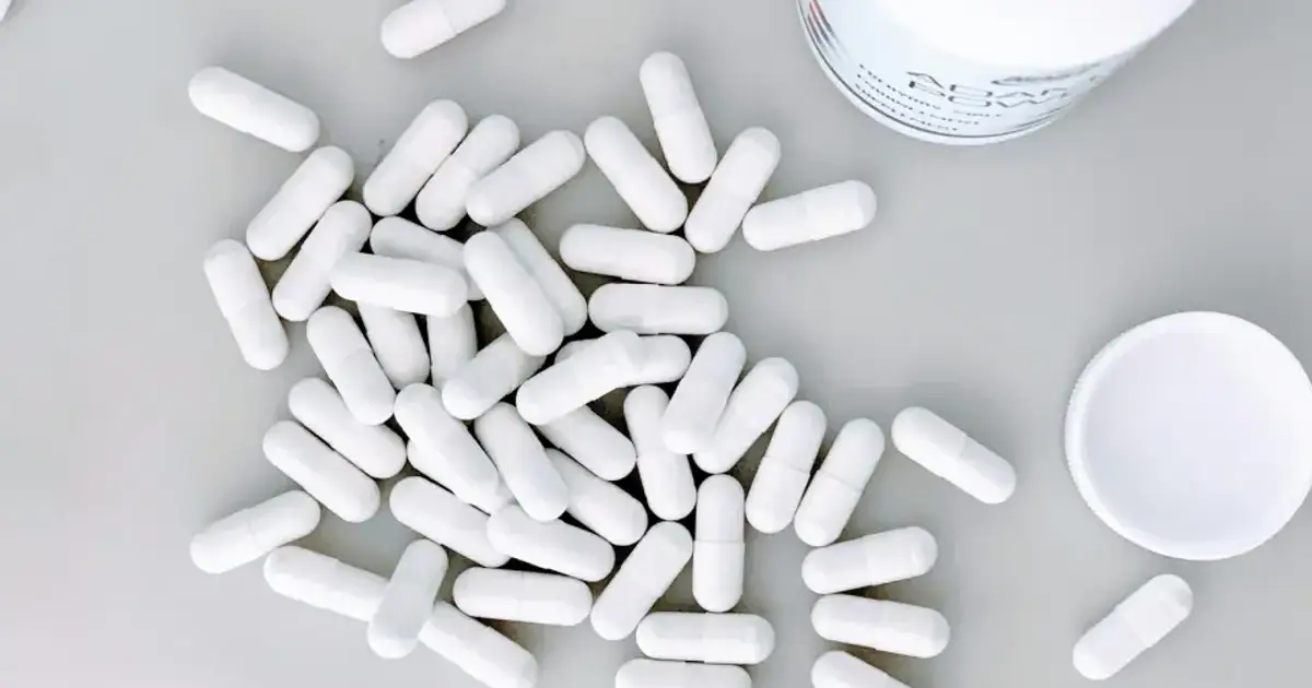 white medication capsules