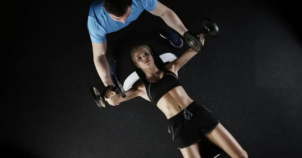 woman, personal trainer, fitness, exercise, workout, strength training, coach, dumbbells, weight bench, weight training, healthy, caucasian, personal trainer, personal trainer, personal trainer, personal trainer, fitness
